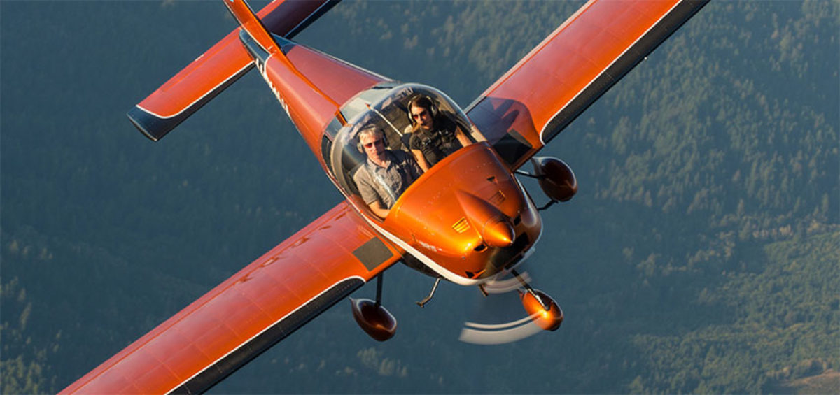 Pilots wearing Zulus in an orange plane