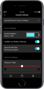 FlightLink iPhone 8 settings screen
