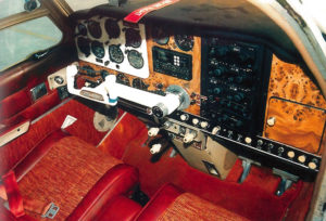 Adrian Eichhorn's cockpit before work began