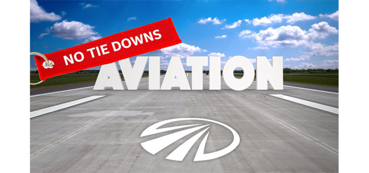 Aviation No Tie Downs graphic