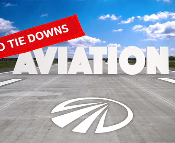 Aviation No Tie Downs graphic