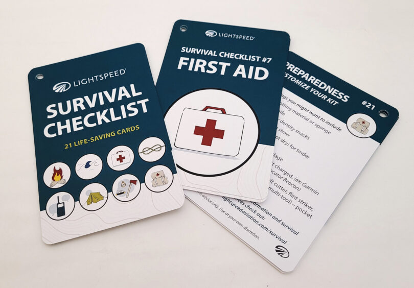 Aviation Survival Checklist Deck - First Aid