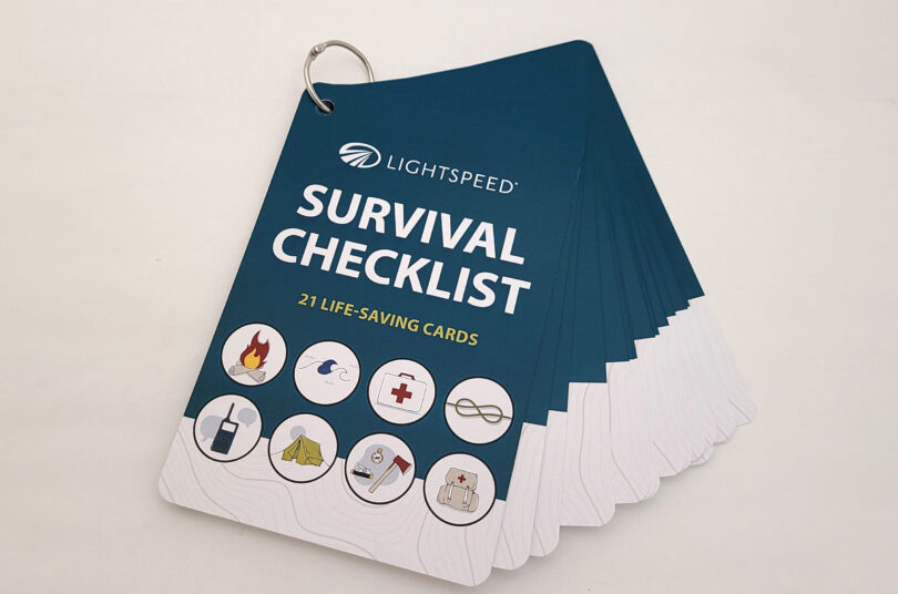 Aviation Survival Checklist Deck - Spread