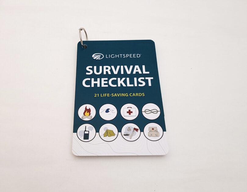 Aviation Survival Checklist Deck - Top