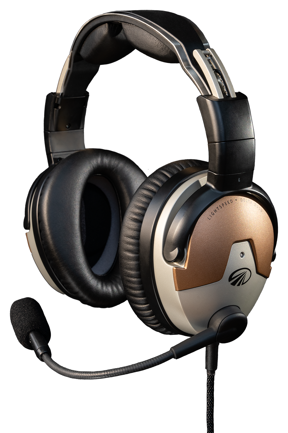 Lightspeed Delta Zulu ANR Premium Aviation Headset with Carbon Monoxide Monitoring