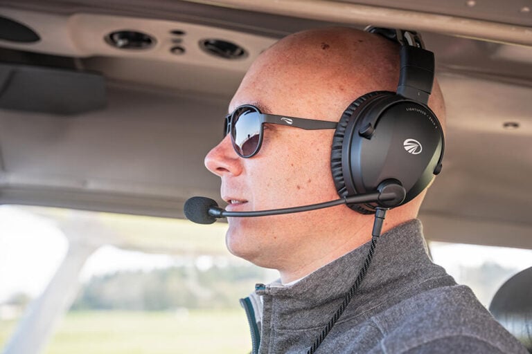 Zulu 4 Lifestyle Photo - 01 (WEB) Zulu 4 ANR Aviation Headset Lifestyle Photo