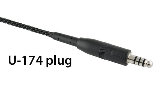 Plug Types for Aviation Headsets - Heli (U-174)
